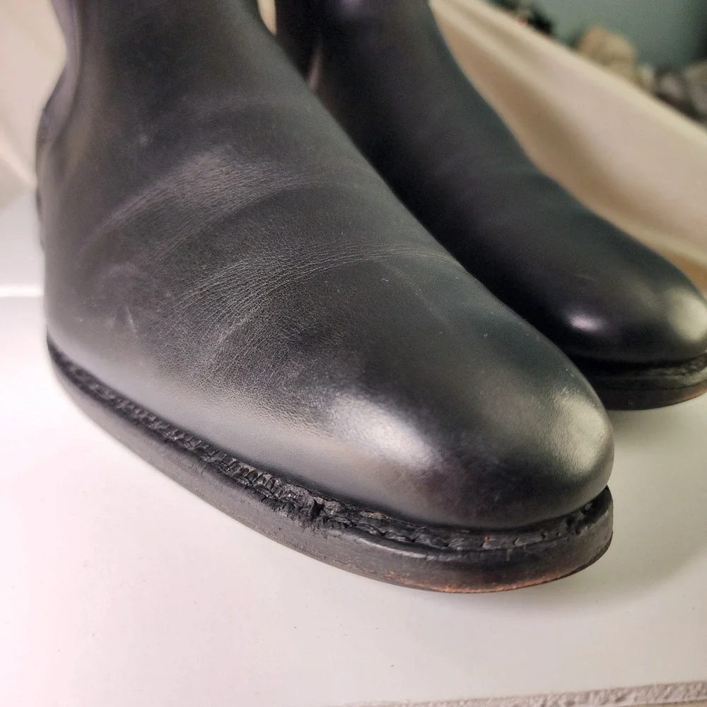 Allen Edmonds Chelsea Boots Men 11.5 D Black Good 7522 Leather Bench Welt Preppy